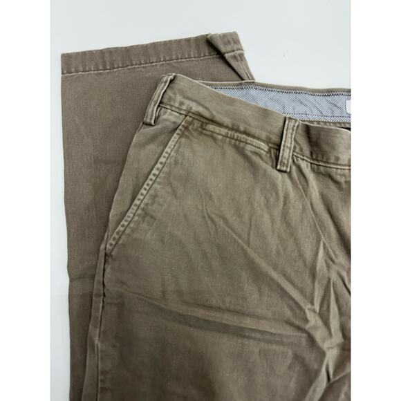 Nautica Mens Dress Pants Size 38x30 Brown Slim Fit - Picture 2 of 12